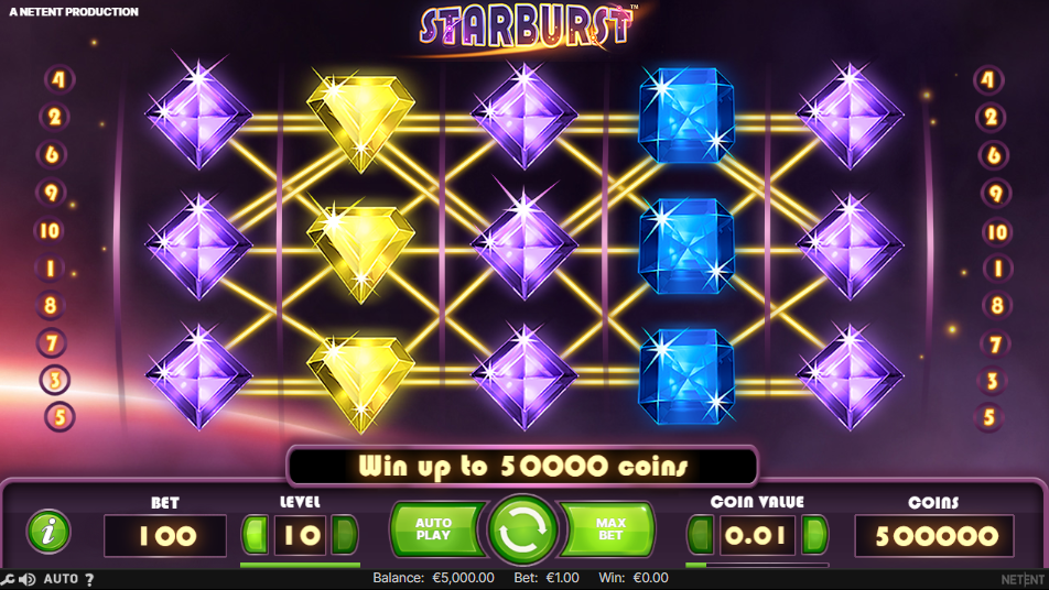 Starburst Slot Максимальна ставка