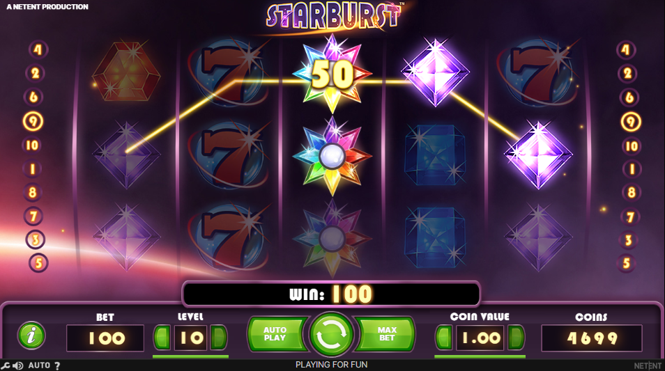 Starburst Slot Win